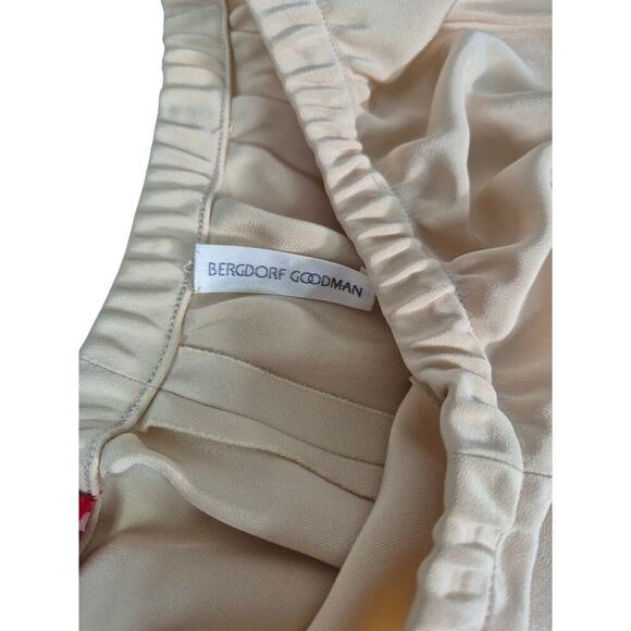 2 Piece Shamask 100% Silk Wide Leg Pant Set Champagne Ivory Sz 1 (M) - Picture 6 of 9